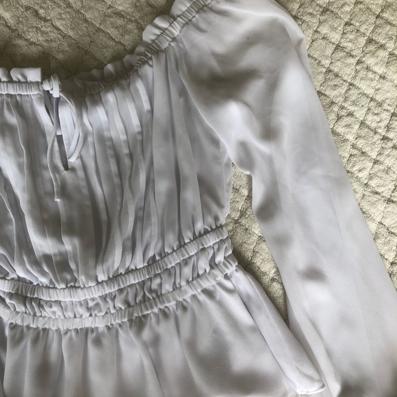 NEW guess white girly blouse - Picture 11 of 11